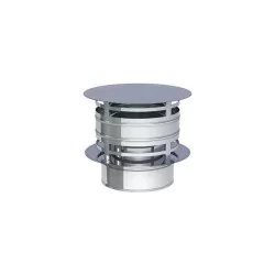 chapeau anti pluie avec - conduit de fumée double paroi isolé