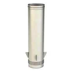 élément descente - conduit cheminee - conduit de fumée simple paroi