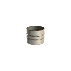 raccord mâle mâle - conduit de fumée simple paroi