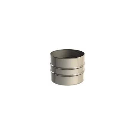 raccord mâle mâle - conduit de fumée simple paroi