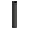 élément droit 1000 mm noir - conduit de fumée concentrique noir poêle à pellets élément droit 1000 mm noir - conduit de fumée concentrique noir poêle à pellets