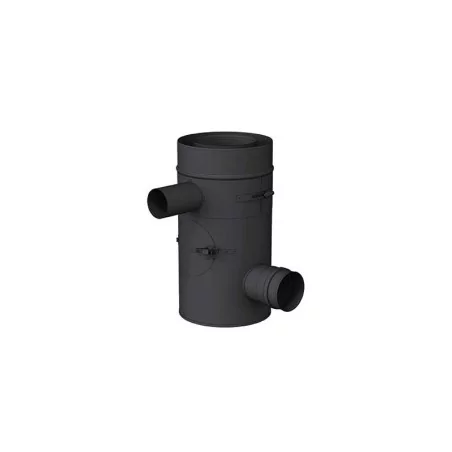 te 90 compact fumees noir - conduit de fumée concentrique noir poêle à pellets