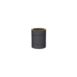 élément droit 250 mm noir - conduit de fumée double paroi isolé noir