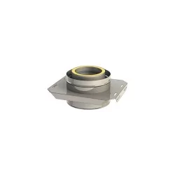 plaque de support réglable - conduit de fumée triple paroi isolé