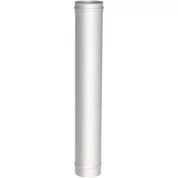 élément droit 1000 mm - conduit de fumée simple paroi inox épaisseur 0