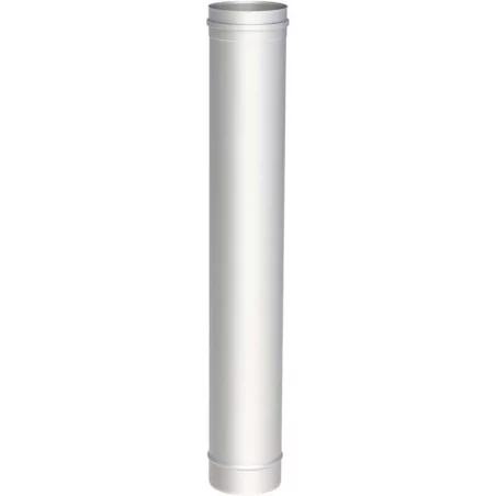 élément droit 1000 mm - conduit de fumée simple paroi inox épaisseur 0