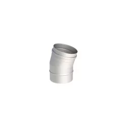 coude 15 - conduit de fumée simple paroi inox épaisseur 0
