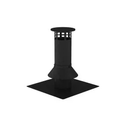 Terminal design universel noir pour flexible - conduit de fumée