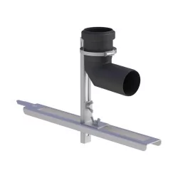 Coude 87 avec pied réglable et verrouillable