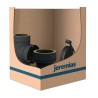 Kit stabilisateur de tirage pour conduit de fumée noir double paroi isolé Kit stabilisateur de tirage pour conduit de fumée noir double paroi isolé