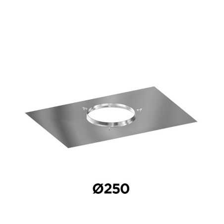 Plaque d'étanchéité bords plats 400x600 - accessoire tubage flexible inox Plaque d'étanchéité bords plats 400x600 - accessoire tubage flexible inox