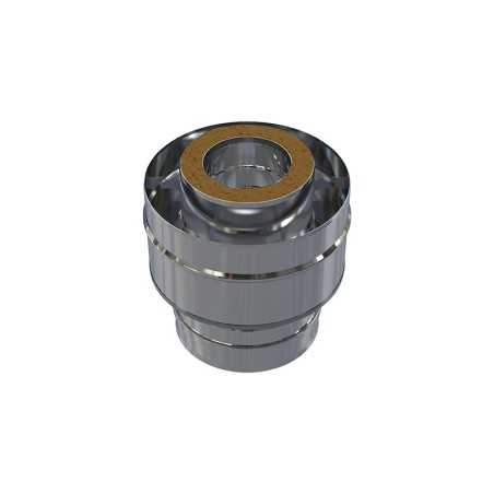 Adaptateur conduit de fumée concentrique double à triple paroi - Jeremias Adaptateur conduit de fumée concentrique double à triple paroi - Jeremias