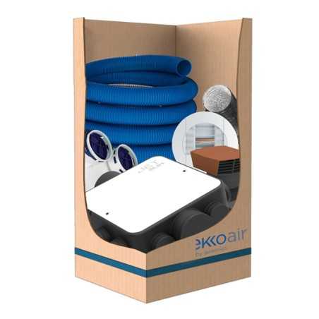 Kit VMC simple flux hygroréglable - JET SLIM EC - Ekkoair