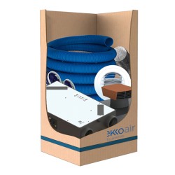 Kit VMC double flux autoréglable extraplate - GENIUS - Ekkoair