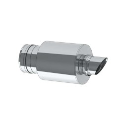 terminal horizontal court - conduit de fumée concentrique pour foyer et poêle gaz