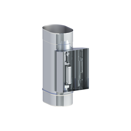 Élément d'inspection petit côté - conduit de fumée pour tubage ovalisé simple paroi