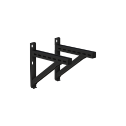 Console murale noire renforcée pour plaque de support - 500 mm - Conduit de fumée Jeremias