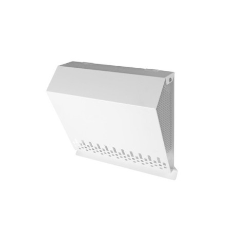 Grille de prise d'air en façade pour VMC - Finition galva peint en blanc